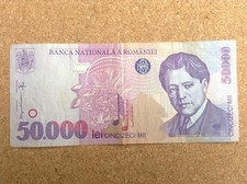 Romania 000 lei banknote - 50,000,