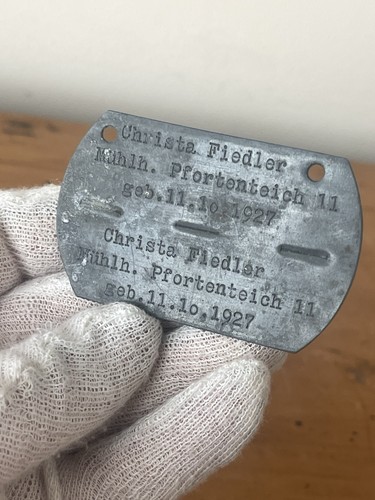 Rare ww2 german dog tag - german,