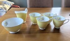 Prince Albert Primrose Tea Set (Jug, Bowl, 4 Teacups)
