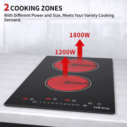 Iseasy 30cm ceramic hob 2 - 30cm,