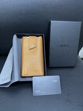 Original New Case Brand Vertu Aster,  Brown, Stylish, Luxury, Phone Wallet