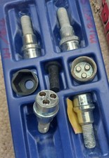 LOCKING WHEELBOLTS WHEEL BOLTS WOLFRACE SLOT MAG M12x1.5  41/64" 16.3mm SHANK