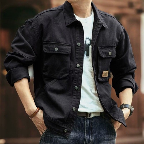 New mens denim jean jacket - new,