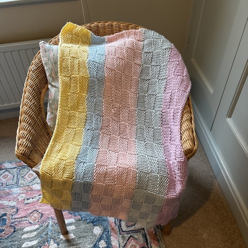Hand knitted baby - knitted, blanket