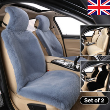 For VW CADDY TRANSPORTER ARTEON Faux Sheepskin Seat Covers Front Cushion Winter