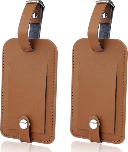 Luggage bag tag leather - tag,