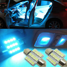 2x Ice Blue 31mm 12 SMD LED