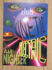 Club Kinetic - Electric Feb 96 @ The Forum Stone A4 Rave Flyer