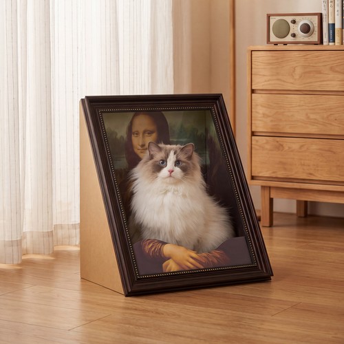 Monalisa hidden cat scratcher - hidden,