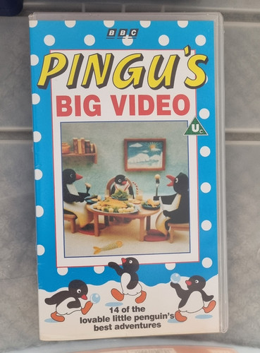 Bbc video vhs pal pingu - bbc, pingu's