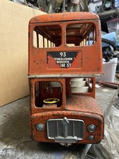 VINTAGE 1950s  TRIANG TIN PLATE LONDON  ROUTEMASTER BUS