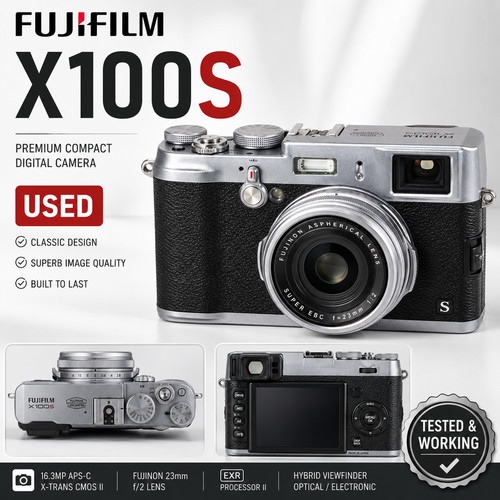 Fujifilm x100s silver - silver, 16.3mp