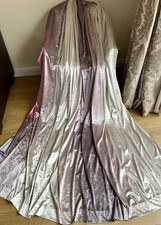 STUNNING KYLIE MINOGUE HEAVY QUALITY OMBRÉ VELVET CURTAINS 90 X 90 IN Pair No.2