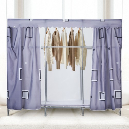 Double canvas fabric wardrobe - double,