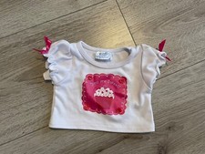 Build A Bear Wardrobe BAB White Pink You Are Sweet Short Sleeve T-shirt Top