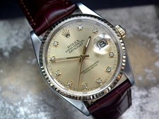 Beautiful 1990/92 Steel & Gold Diamond Dot Dial (Factory) Rolex Oyster Datejust
