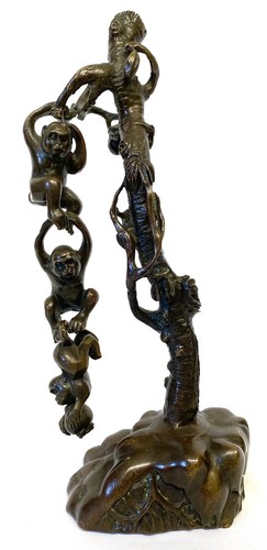 Lovely antique bronze - bronze, figure