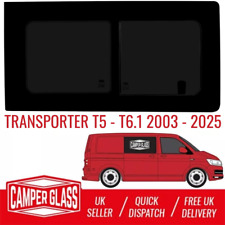 VW Transporter T5-T6.1 Driver Side Sliding Privacy Tinted Window 2003-2025