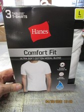 New 3 PACK Hanes White Men’s