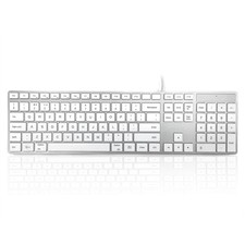 Accuratus KYBAC301-USBMACW keyboard USB UK International White