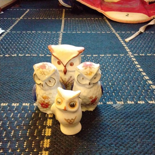 Vintage porcelain owls 9 - 4,
