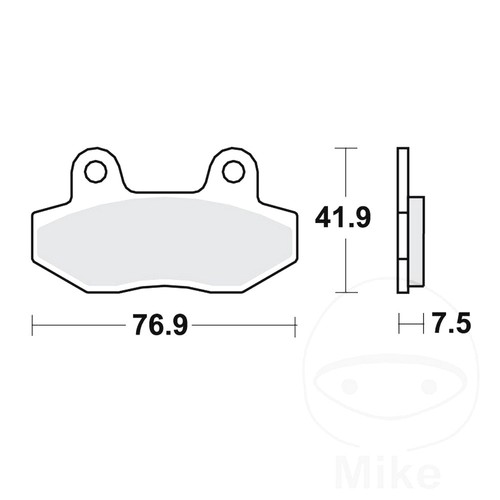 Trw brake pads front mcb822 - front, 1