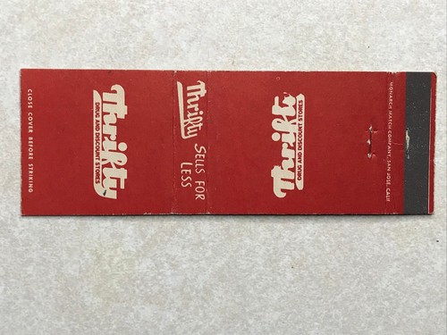 Ay588 matchbook cover thrift - matchbook,