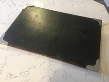 ANTIQUE LEATHER DESK BLOTTER
