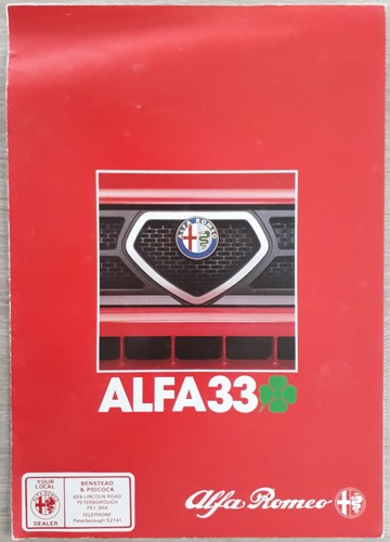 Alfa romeo cloverleaf - romeo, 33
