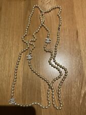 Chanel Long Vintage Necklace Faux Pearls 08 V