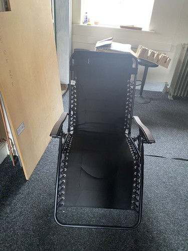 Black recliner chair zero - black,