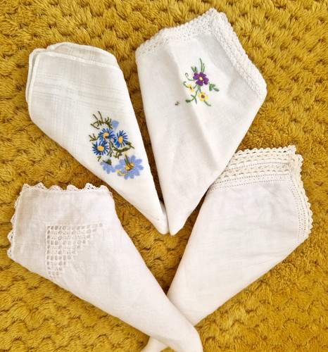 Vintage antique hankies - vintage,
