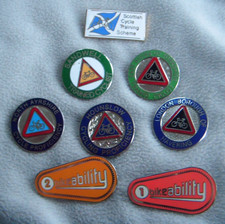 Job lot Trained Cyclists Cycling Proficiency & Bike ability  Enamel pin badges