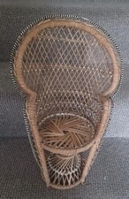 Vintage boho peacock chair - peacock,
