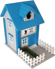 Large Wooden Food Feeder Wild Robin Sparrow Bird Garden House Nesting Box Table