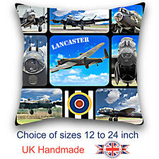 Lancaster Bomber Cushion Design, Aeroplane Art Cushion, Lancaster Bomber Cushion