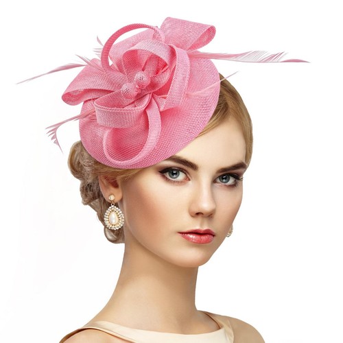 Derby sinamay fascinator hat - fascinator,