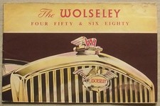 WOLSELEY 4/50 & 6/80 Car Sales Brochure c1950