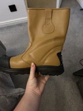 Mans Safety Steel Toe Work Trainers Boots Size 9