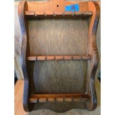 Vintage Wooden Spoon Rack Wall