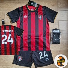 Semenyo AFC Bournemouth kids Full Kit Size 24. Boys 8 -10 Years. New Tags