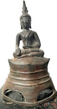 ANTIQUE SE ASIA BRONZE BUDDHA
