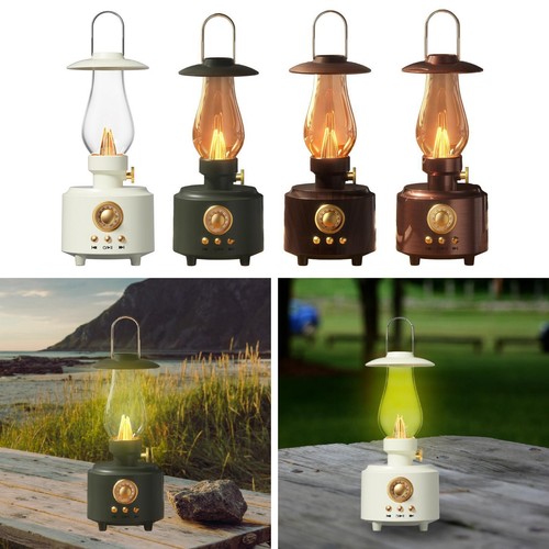 Retro table lamp - lamp, speaker
