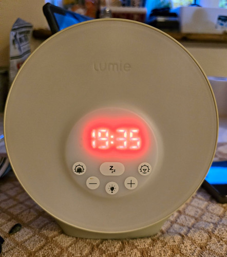 Lumie sunrise alarm clock - alarm,