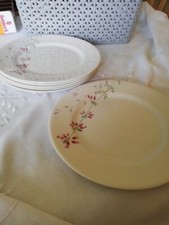 Really Linda Barker Queens Innocence  Set 6 Side Breakfast Salad Plates 22cm 