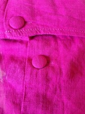 Next Women's Sleeveless Pink or Black Linen Blend Shift Dress