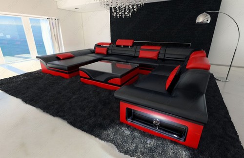 Sofa living area - couch, leather