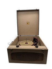 HMV his master's voice Bakelite suitcase record player Spares or Repair