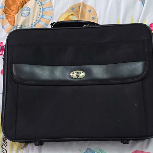 Antler black soft laptop bag - antler, bag.