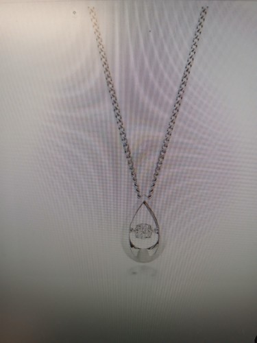 White gold diamond - diamond, pendant